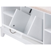 Swiss Shoe Storage Seating Bench - Taupe, White - WI-RT350-OCC-WHITE