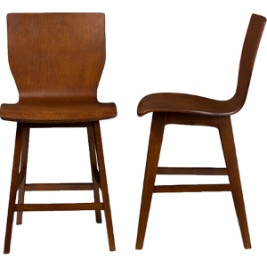 Elsa Counter Stool - Dark Walnut (Set of 2) 