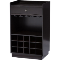 Oscar 1 Drawer Dry Bar - Dark Brown