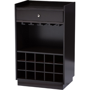 Oscar 1 Drawer Dry Bar - Dark Brown 
