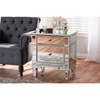 Sussie 2 Drawers Nightstand - Silver Mirrored (Set of 2) - WI-RXF-680