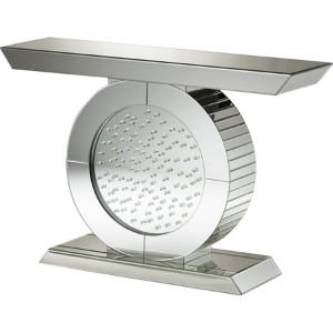 Cagney Console Table - Silver Mirrored 