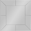 Gerard Square Accent Wall Mirror - Silver - WI-RXW-4997