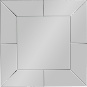 Gerard Square Accent Wall Mirror - Silver 