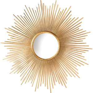 Lambert Round Accent Wall Mirror - Gold 