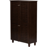 Winda 4 Doors Entryway Shoes Storage Cabinet - Wenge