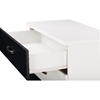 Heidi 2 Drawers Shoe Cabinet - Black, White - WI-SC864615-BLACK-WHITE