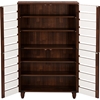 Gisela 4 Doors Shoe Cabinet - Oak and White - WI-SC865514-DIRTY-OAK-WHITE