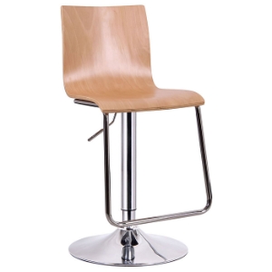 Lynch Swivel Bar Stool - Molded Plywood, Natural Veneer 