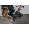Hamilton Swivel Office Chair - Walnut, Black - WI-SDM-2378-1-WALNUT-BLACK-OC