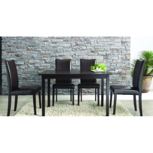 Berreman Dark Brown 5 Pieces Modern Dining Set 