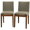 Moira Modern Dining Chair - Hazel Upholstery, Cocoa Legs - SQUARE-DINING-CHAIR-109-670
