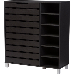 Shirley 2 Doors Shoe Cabinet - Espresso 