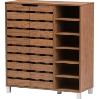Shirley 2 Doors Shoe Cabinet - Walnut