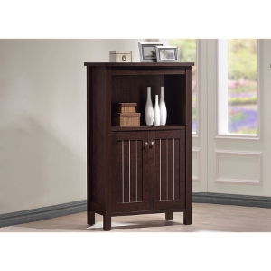 Cyclo 2 Doors Sideboard Storage Cabinet - Dark Brown 