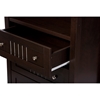 Cyclo 3 Drawers Sideboard Storage Cabinet - Dark Brown - WI-SR-890016-WENGE