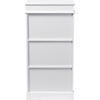 Rochefort 3 Drawers Storage Cabinet - Antique White, Natural - WI-SR30001-ANTIQUE-WHITE-NATURAL