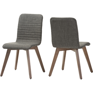 Sugar Upholstered Dining Chair - Dark Gray (Set of 2) 