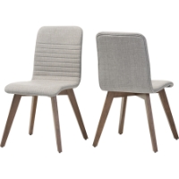 Sugar Upholstered Dining Chair - Light Gray (Set of 2)