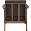 Cayla Living Room Lounge Chair - Gray, Walnut Brown - WI-SW5236-GRAY-WALNUT-M17-CC
