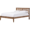 Loafey Wood Platform Bed - Walnut Brown - WI-SW8028-WALNUT-M17-BED