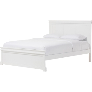 Amber Queen Platform Bed - White 
