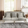 Constanza 3-Piece Classic Antiqued French Sofa Set - Beige - WI-TA2256-BEIGE-3PC-SET