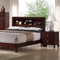 Montana 5-Piece Queen Bedroom Set - Bookcase Bed, Mahogany