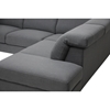 Liesel Sectional Sofa - Dark Gray - WI-TD2911-AD066-3-SECTNL