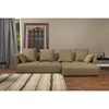 Abbott Right Facing Sectional Sofa - Brown - WI-TD4905-RFC-LT-BROWN
