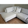 Sterling Cream Twill Fabric Sectional Sofa with Chaise - WI-TD7304-RUGI-01
