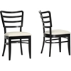 Coventa Dining Chair - Dark Brown, Cream (Set of 2) - WI-TMH280-DC