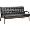 Masterpieces Faux Leather Sofa - Brown - WI-TOGO-SF-109-541