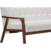 Masterpieces Faux Leather Sofa - White - WI-TOGO-SF-109-545