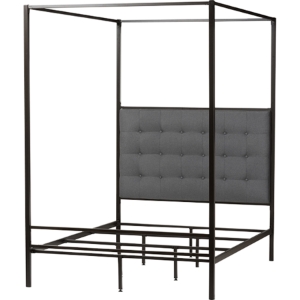Eleanor Metal Canopy Queen Bed - Black 