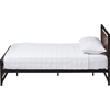 Gabby Wood Bed - Black, Walnut Brown, Queen - WI-TS-GABBY-BLACK-BED