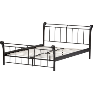 Sienna Metal Bed - Black 