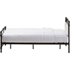 Westcott Metal Bed - Black, Light Beige - WI-TS-WESTCOTT-BLACK-BED