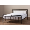 Westcott Metal Bed - Black, Light Beige - WI-TS-WESTCOTT-BLACK-BED