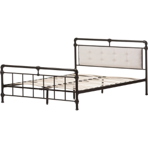 Westcott Metal Bed - Black, Light Beige 