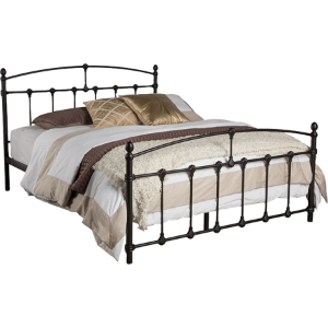 Alissa Metal Bed - Black 