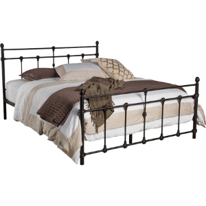 Belinda Metal Bed - Black 
