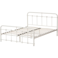 Mandy Metal Bed - White