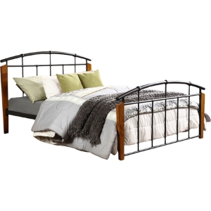 Optimus Queen Metal Bed - Black 