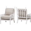 Hillary Wood Spindle-Back Accent Chair - White and Beige Cushion (Set of 2) - WI-TSF-6391-BEIGE-WHITE-AC