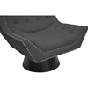 Tamblin Linen Accent Chair - Button Tufted, Gray - WI-TSF-71003CC-GRAY