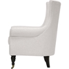 Osmaston Linen Accent Chair - Casters, Beige - WI-TSF-71014-CC-BEIGE
