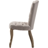 Clemence Linen Upholstered Dining Side Chair - Beige - WI-TSF-8155-DC-BEIGE