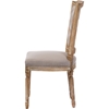 Estelle Fabric Upholstered Dining Chair - Button Tufted, Beige - WI-TSF-9341