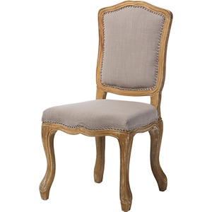 Chateauneuf Fabric Upholstered Dining Side Chair - Beige 